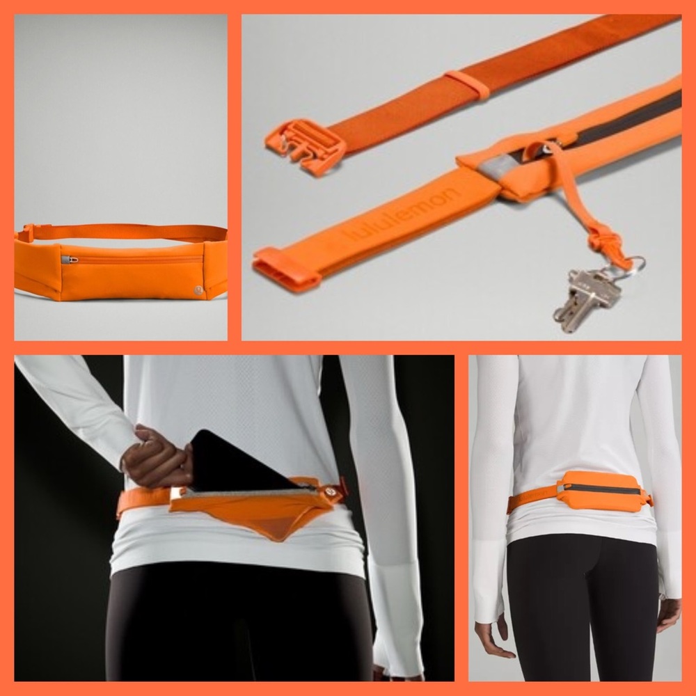 Lululemon Fast & Free Running Belt in Orange (size S/M)